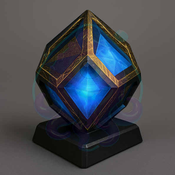 Blauer Kristall mit goldener Kante.png