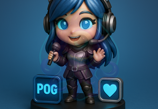 3D-Figur von Jenthera im Chibi-Stil