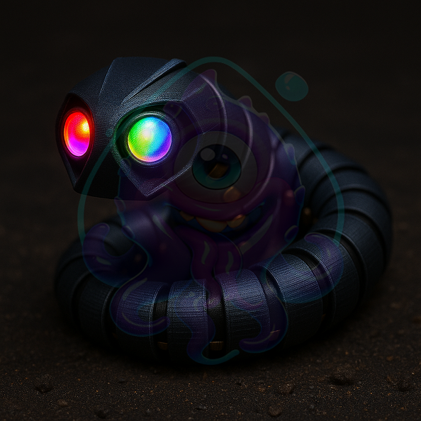 Roboterwurm mit leuchtenden Augen.png